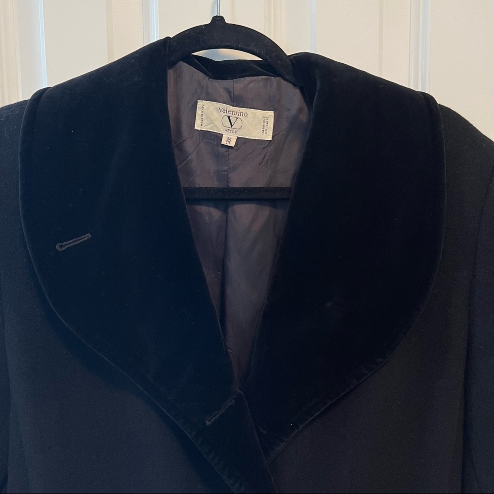 Vintage Valentino Miss V Wool Swing Coat View 4
